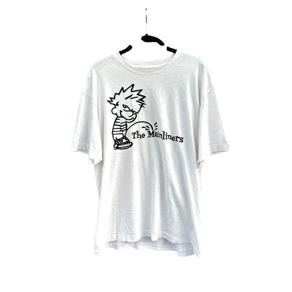 Cherry LA Tops - Cherry LA x The Mainliners Baby Tee in White